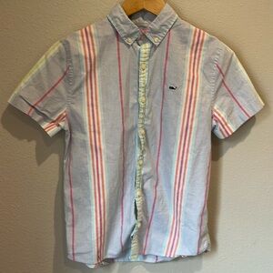 Vineyard Vines short sleeve button up shirt -M(12-14)
